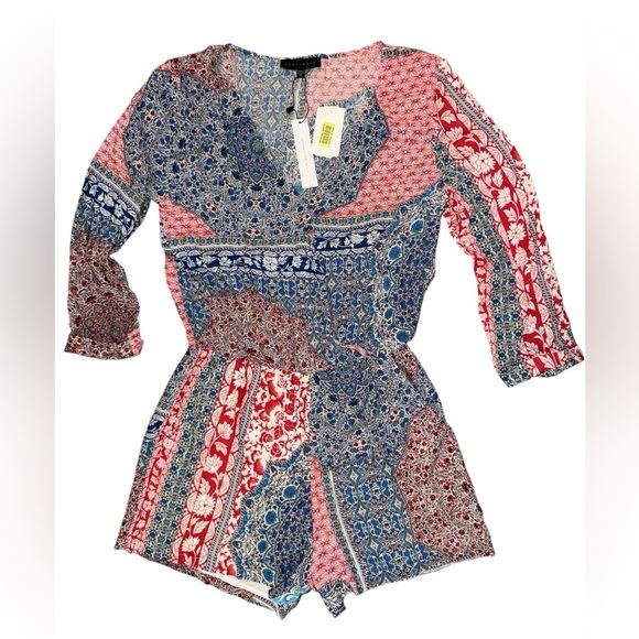 Sanctuary Red White and Blue Romper NWT - Picture 7 of 16